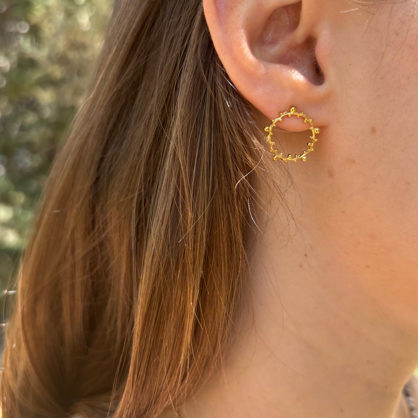 Boucles d'oreilles Anémone